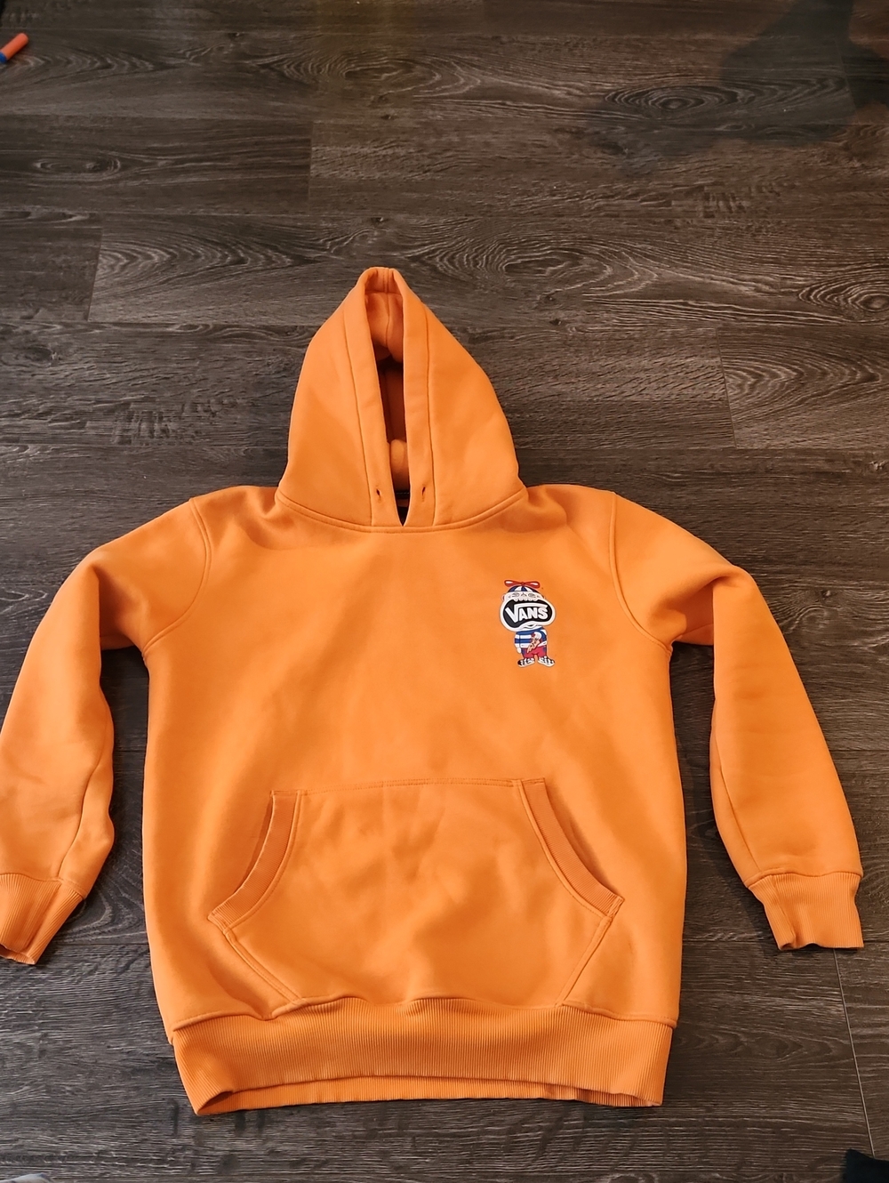 Vans Off The Wall Graphic Crewneck Sweatshirt Orange - Youth Large Womens Small